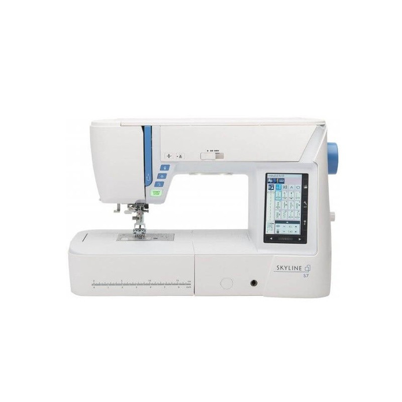 Machine à coudre Janome Skyline S7 – Électronique, 240 points, quilting et couture