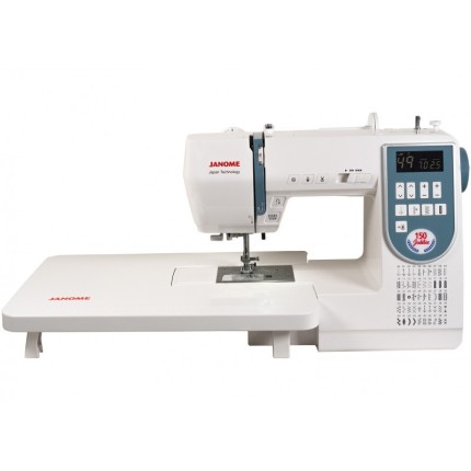Machine à coudre Janome Jubilee 150 – 50 points, coupe-fil automatique, valise rigide