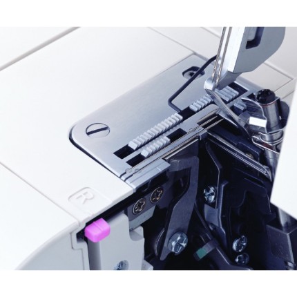 Surjeteuse JANOME MyLock 744D – 2/3/4 fils, bras libre, roulotté instantané