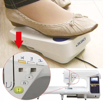 JUKI HZL-DX5 – Machine à coudre électronique 185 points, coupe-fil, griffe carrée