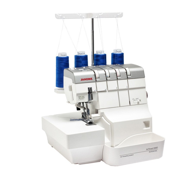 JANOME AirThread 2000D Professional – Surjeteuse à enfilage à air 2/3/4 fils