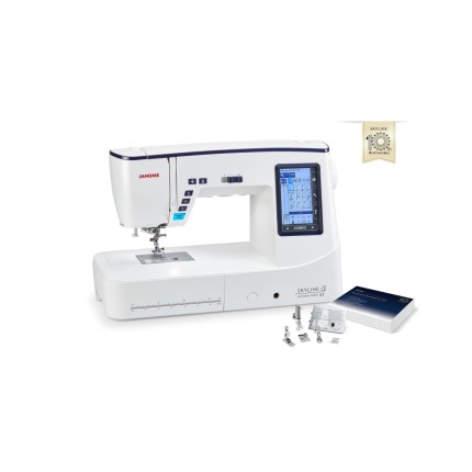 Machine à coudre Janome Skyline S7 Édition Anniversaire – 240 points – Garantie 5 ans