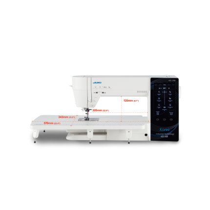 Machine à coudre JUKI HZL-UX8 – 368 points, écran tactile, double entraînement – Garantie 5 ans